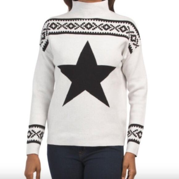 Tahari Star Nordic Sweater Size Large - Picture 1 of 8